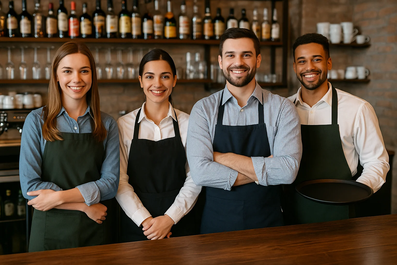 funcionarios de restaurante