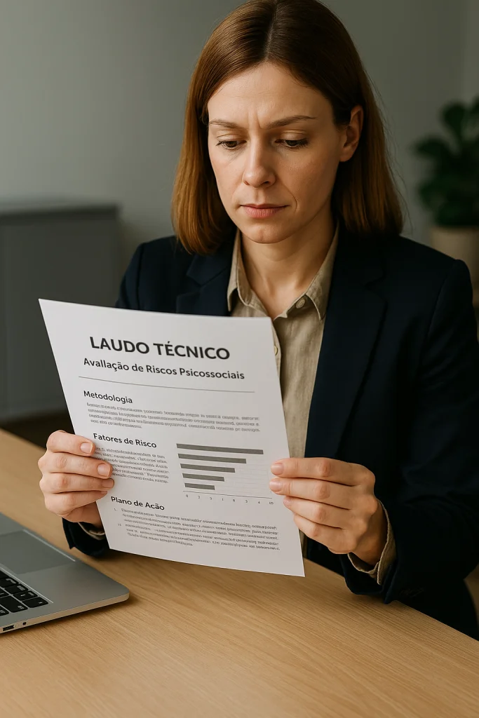 Laudo riscos psicossociais